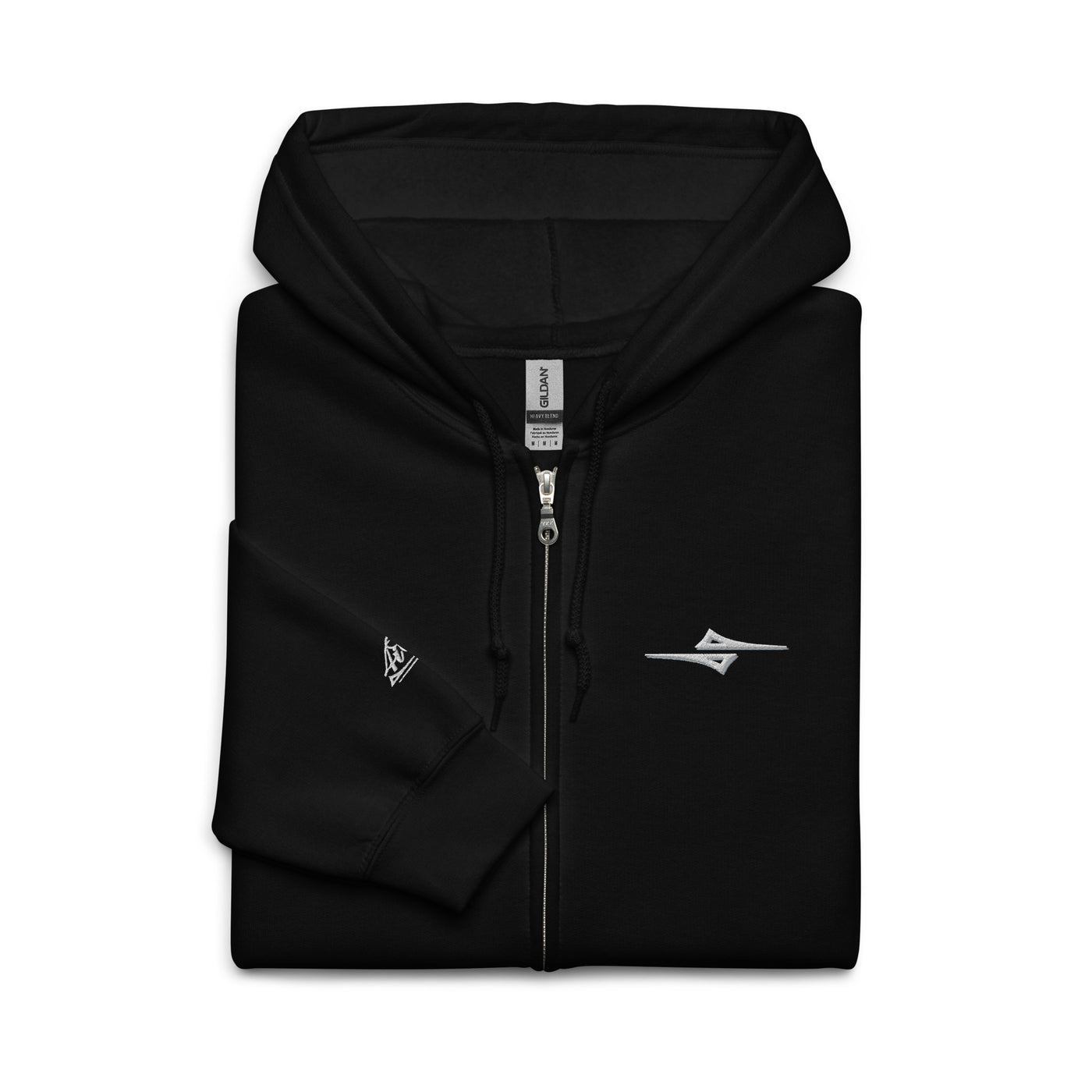  4iCe® Elite Boxing zip hoodie, black front side view