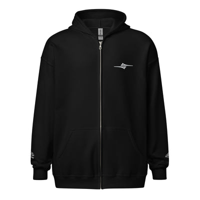  4iCe® Elite Boxing zip hoodie, black, front view