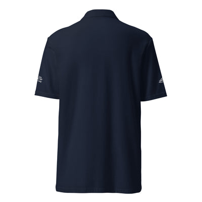 4iCe® Icon Elite Boxing navy embroidered polo shirt, back view