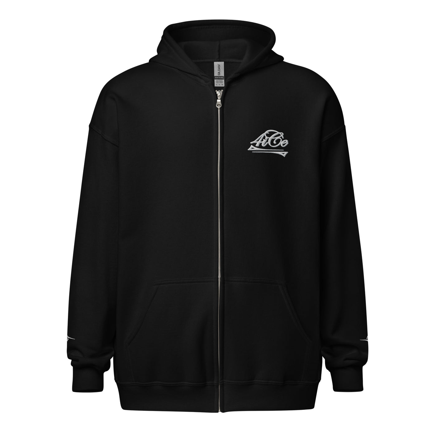  4iCe® Elite Boxing zip hoodie, black, front