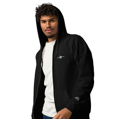  4iCe® Elite Boxing zip hoodie, black, left front view