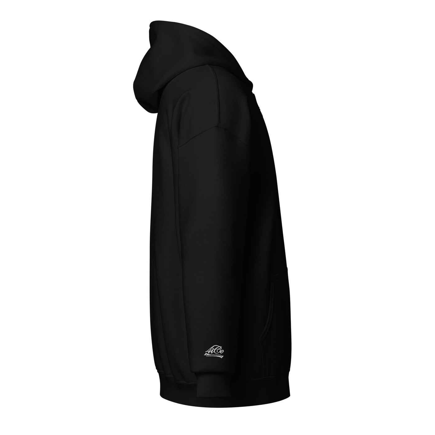  4iCe® Elite Boxing zip hoodie, black, right side view