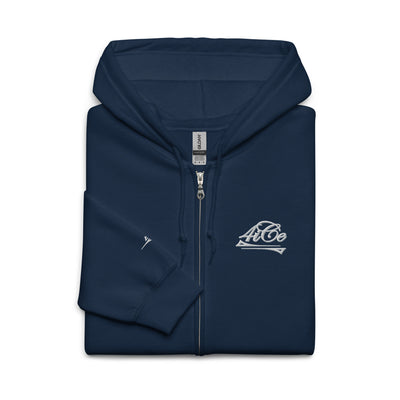  4iCe® Elite Boxing zip hoodie, navy, front