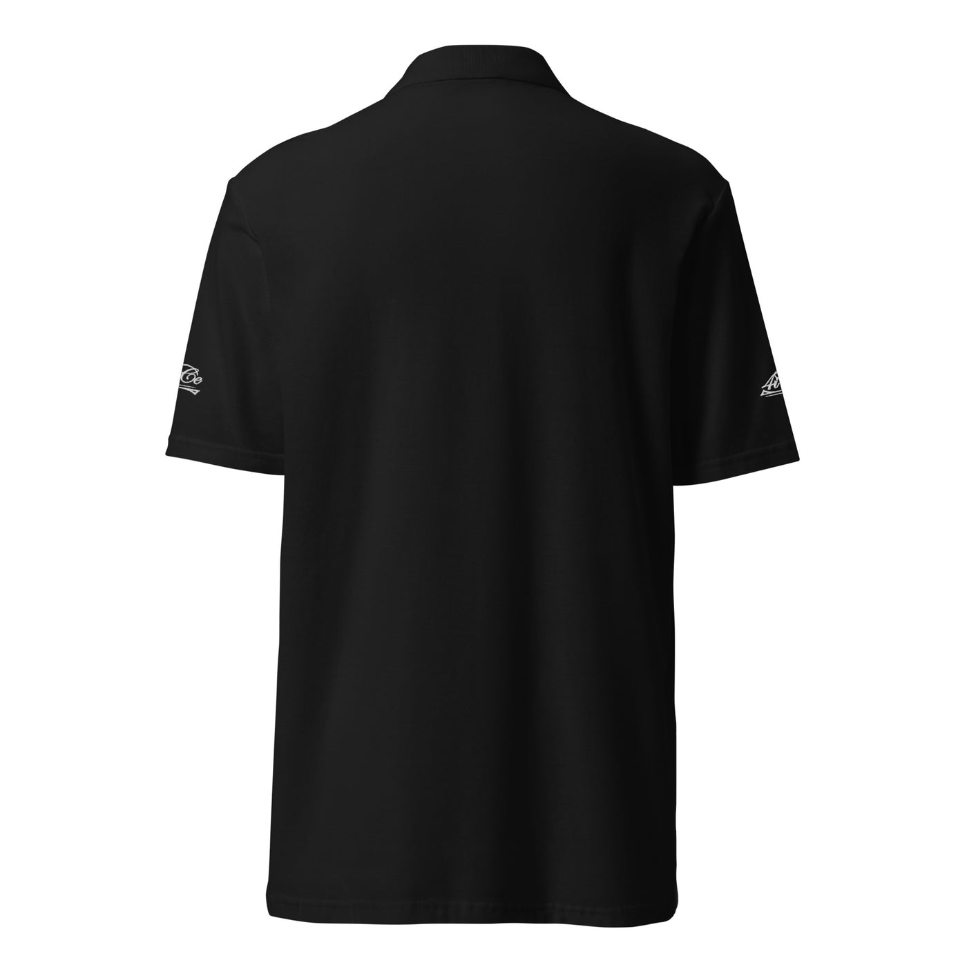 4iCe® Icon Elite Boxing black embroidered polo shirt, back view