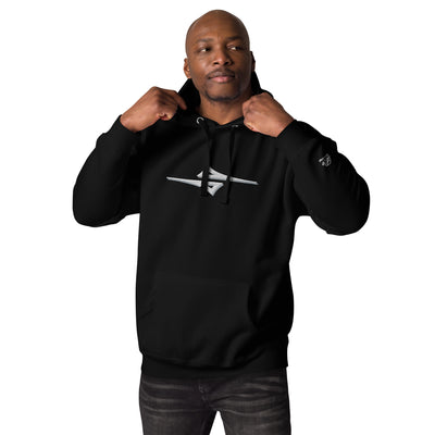 4iCe® Icon Elite Boxing black embroidered hoodie