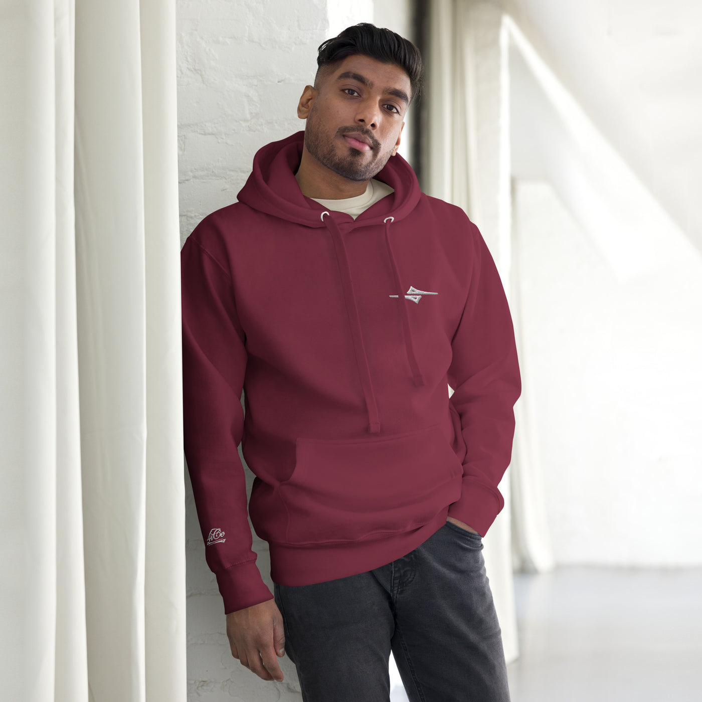 4iCe® Lil Icon Elite Boxing embroidered hoodie, maroon
