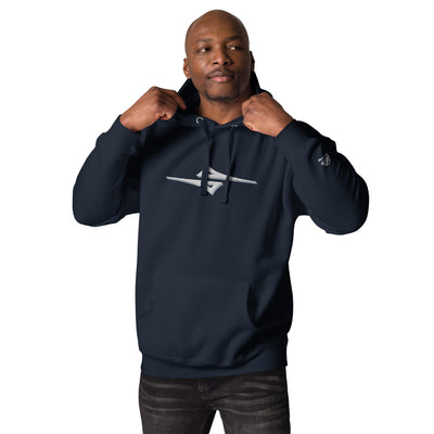 4iCe® Icon Elite Boxing navy embroidered hoodie